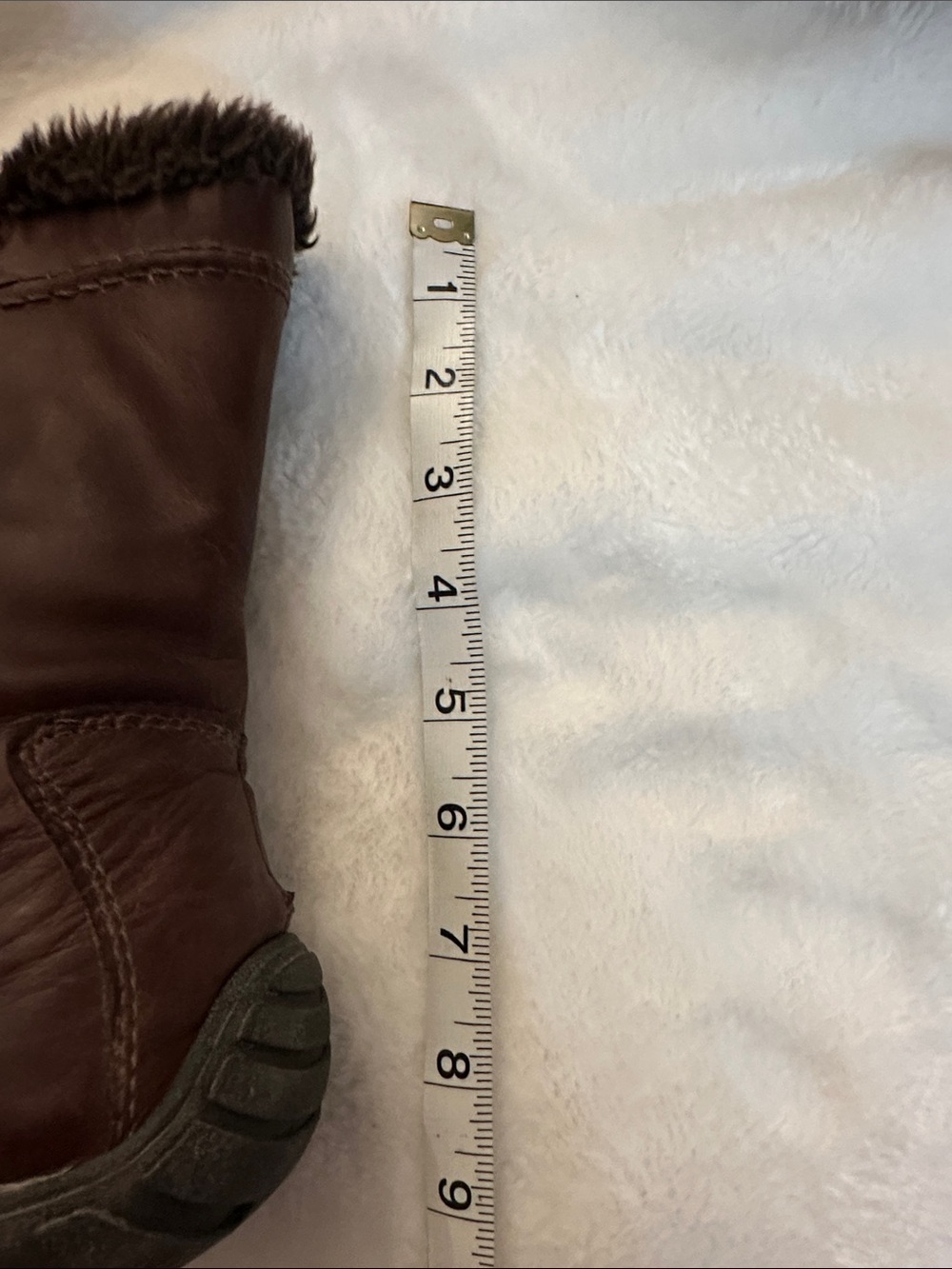 ALDO Brown Leather Double Stitched Classic Comfy Lined Boots Sz10 Brand Quality - Picture 11 of 11